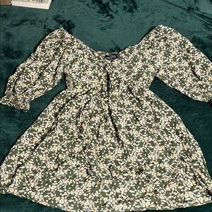 Floral Green Women’s Dress